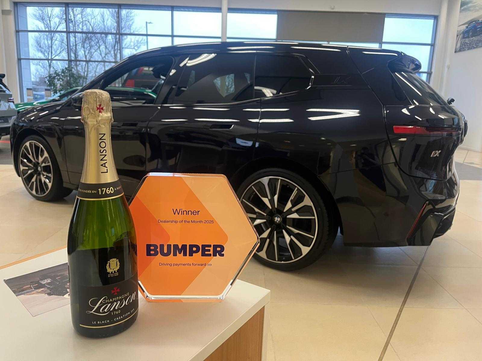 Close up of the award