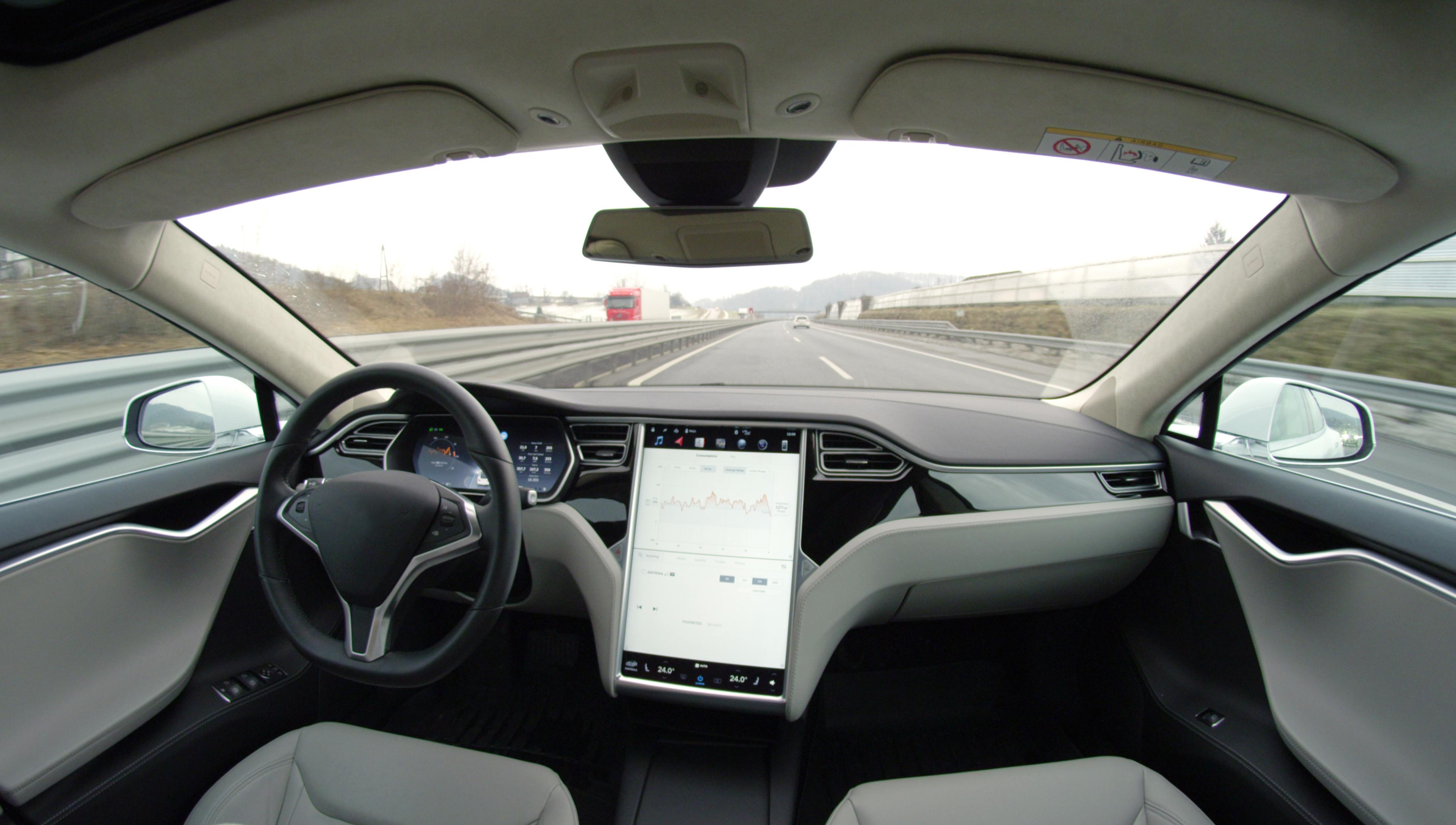 Driverless car interior