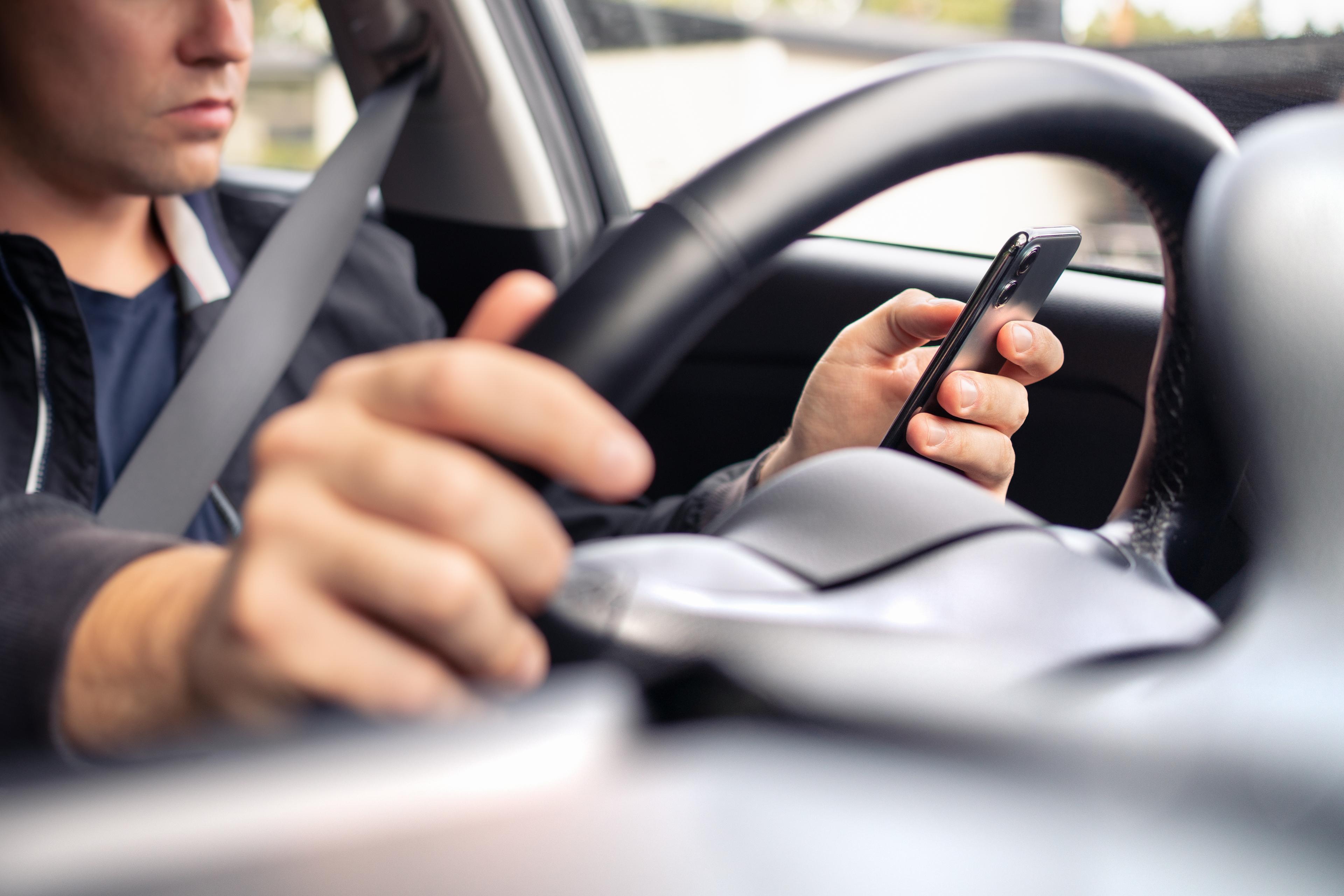 Using a mobile phone while driving