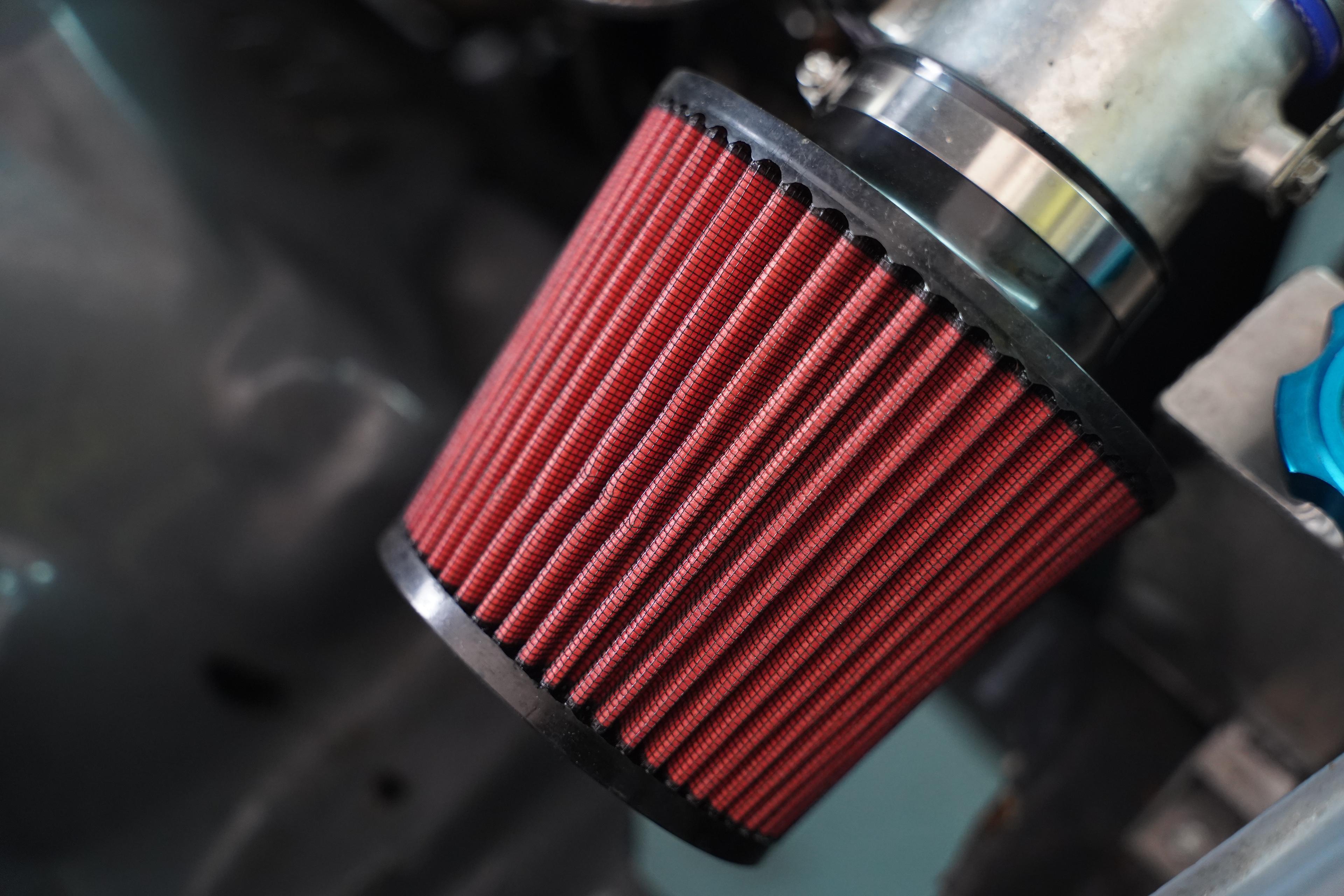 Car's air filter intake