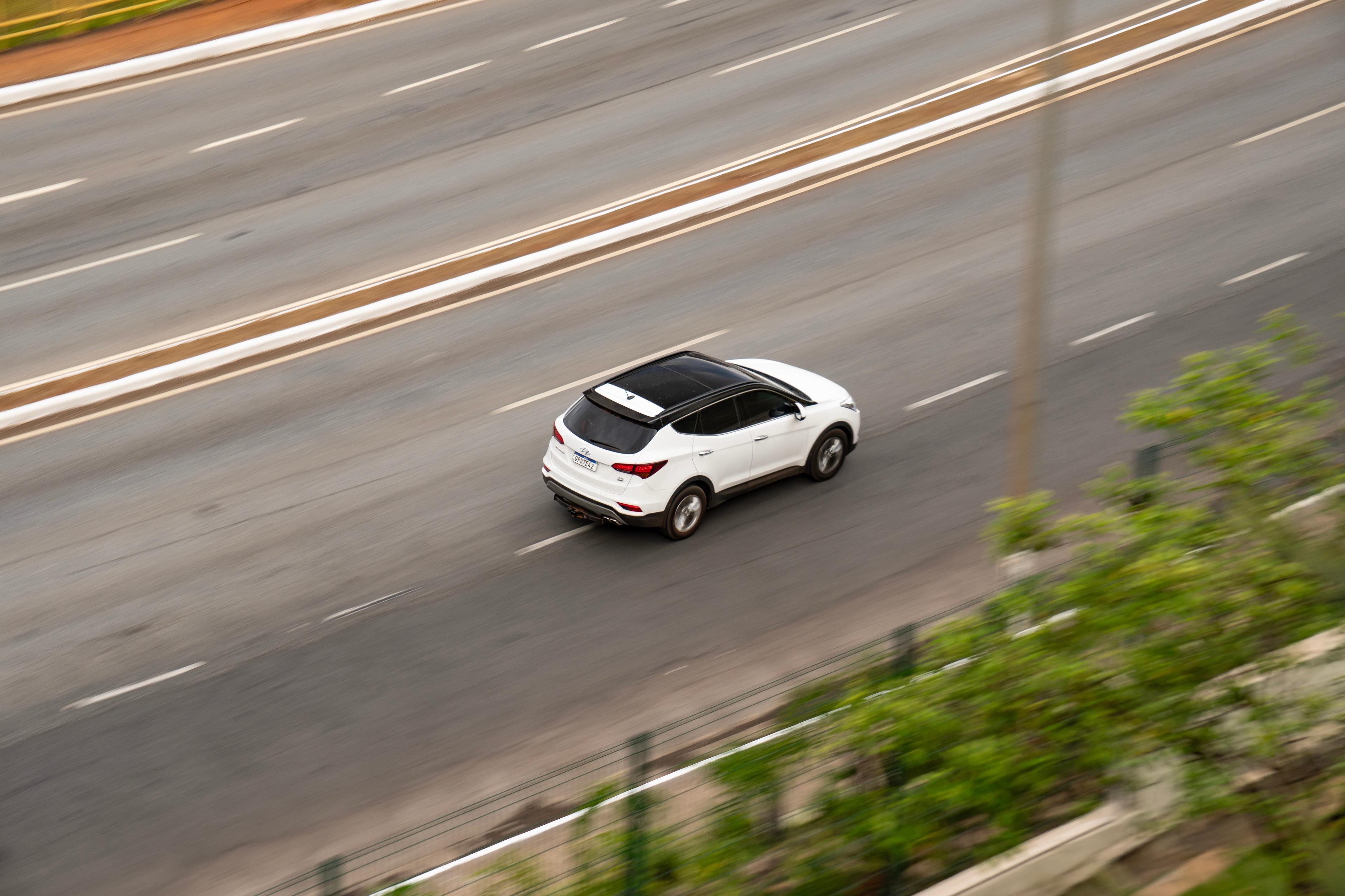 Hyundai Tucson driving