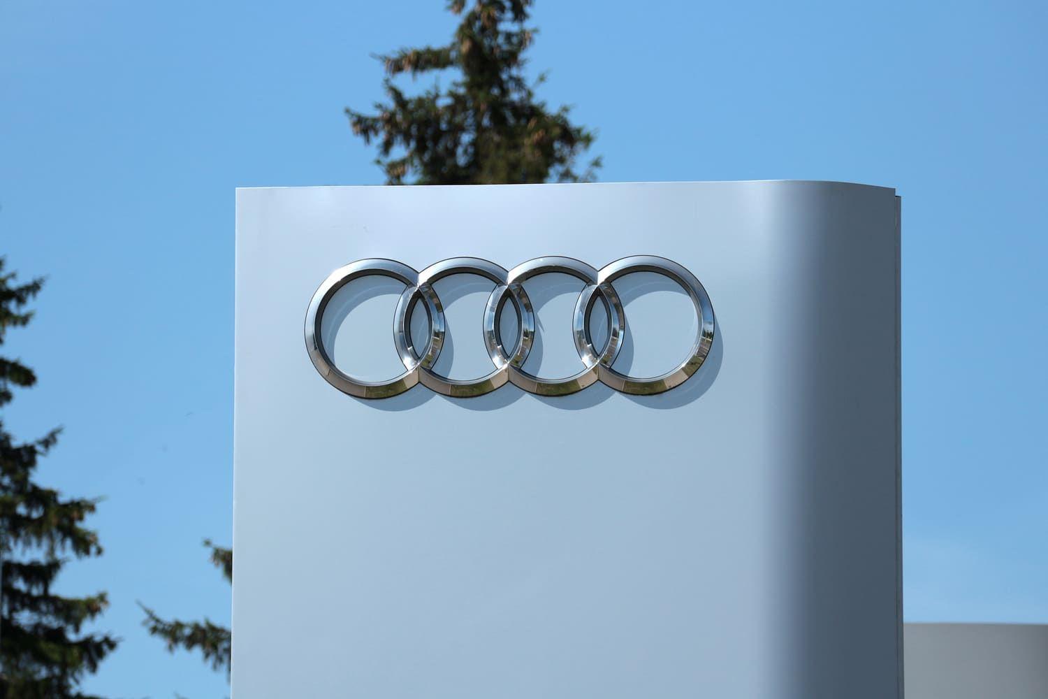 Audi sign outside the dealer