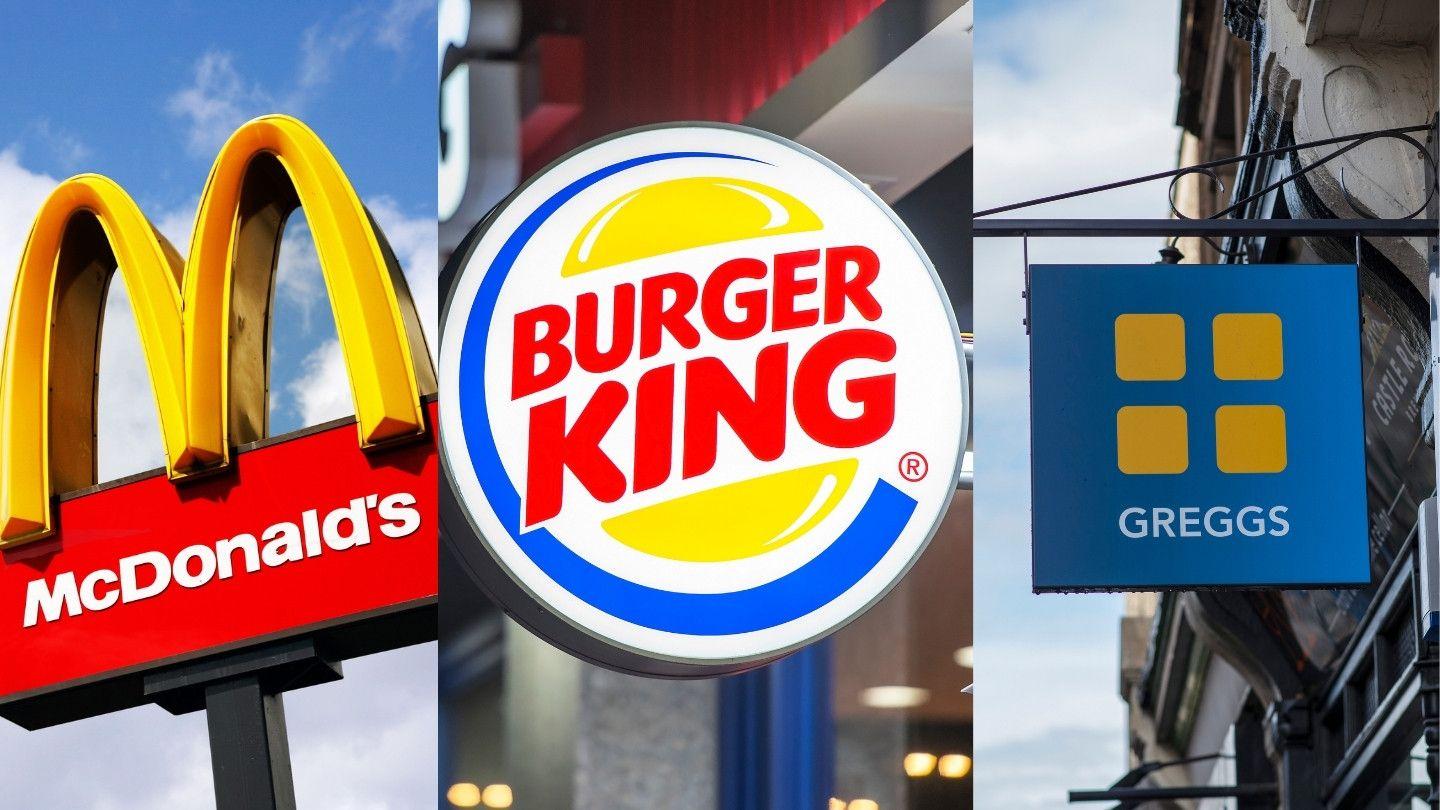 Fast food chain signs