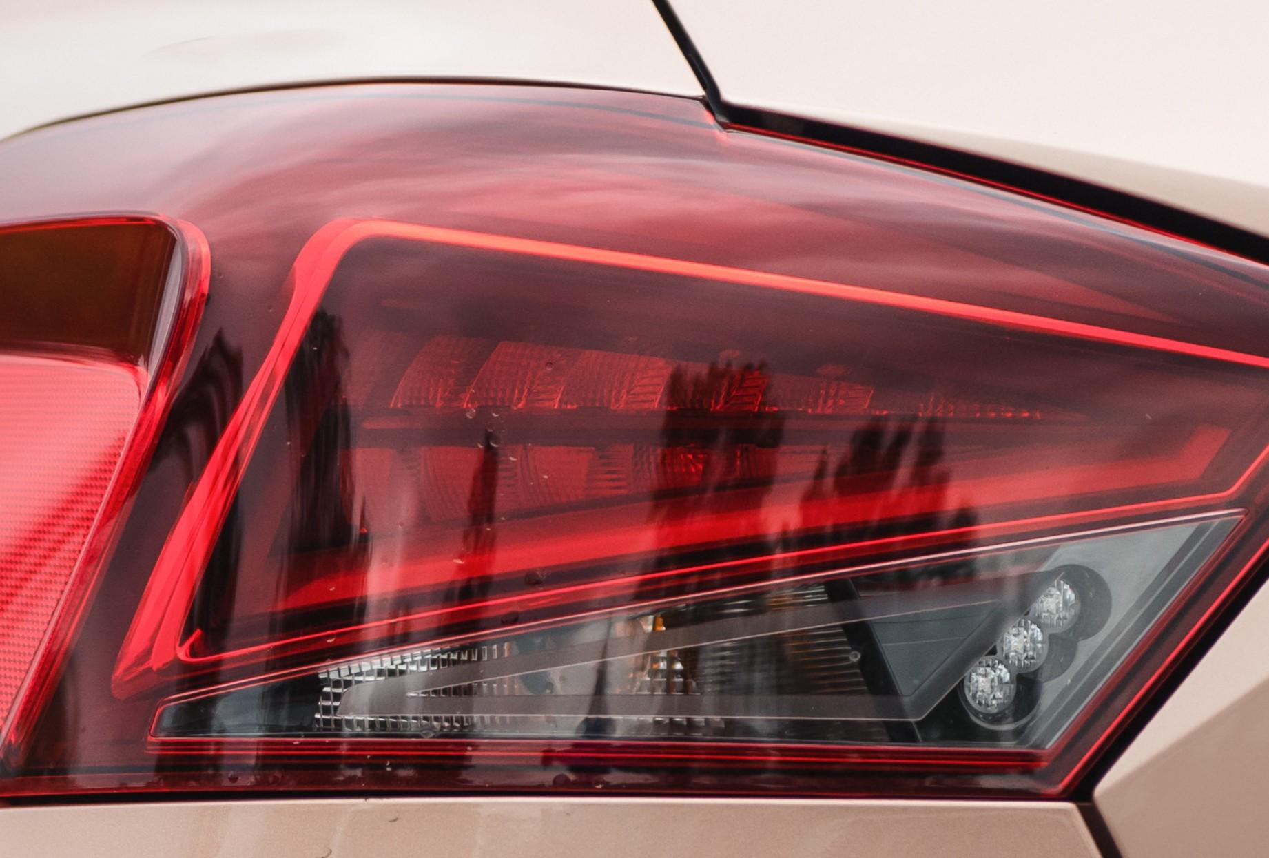 Car's rear brake light