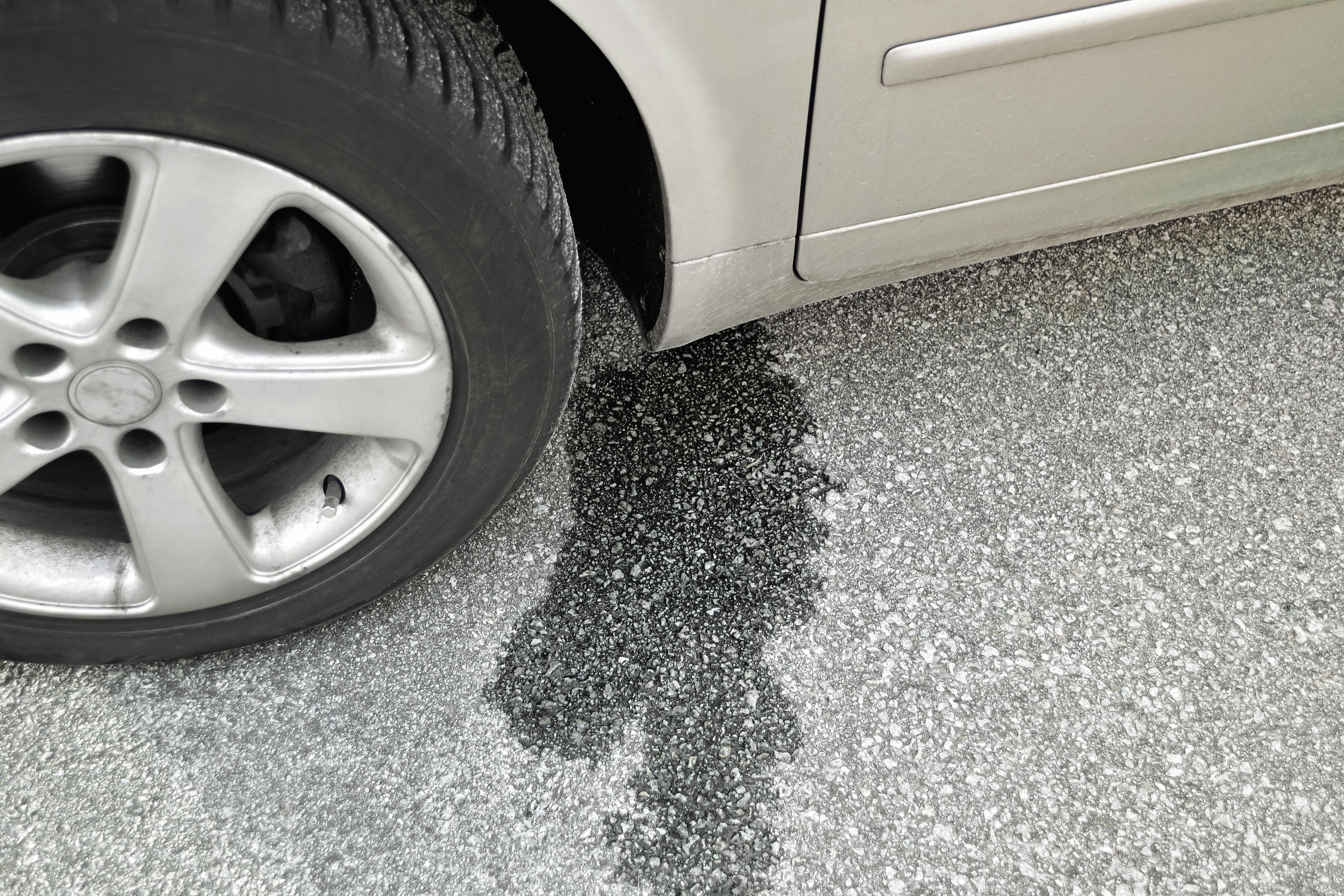 Oil leak on the floor