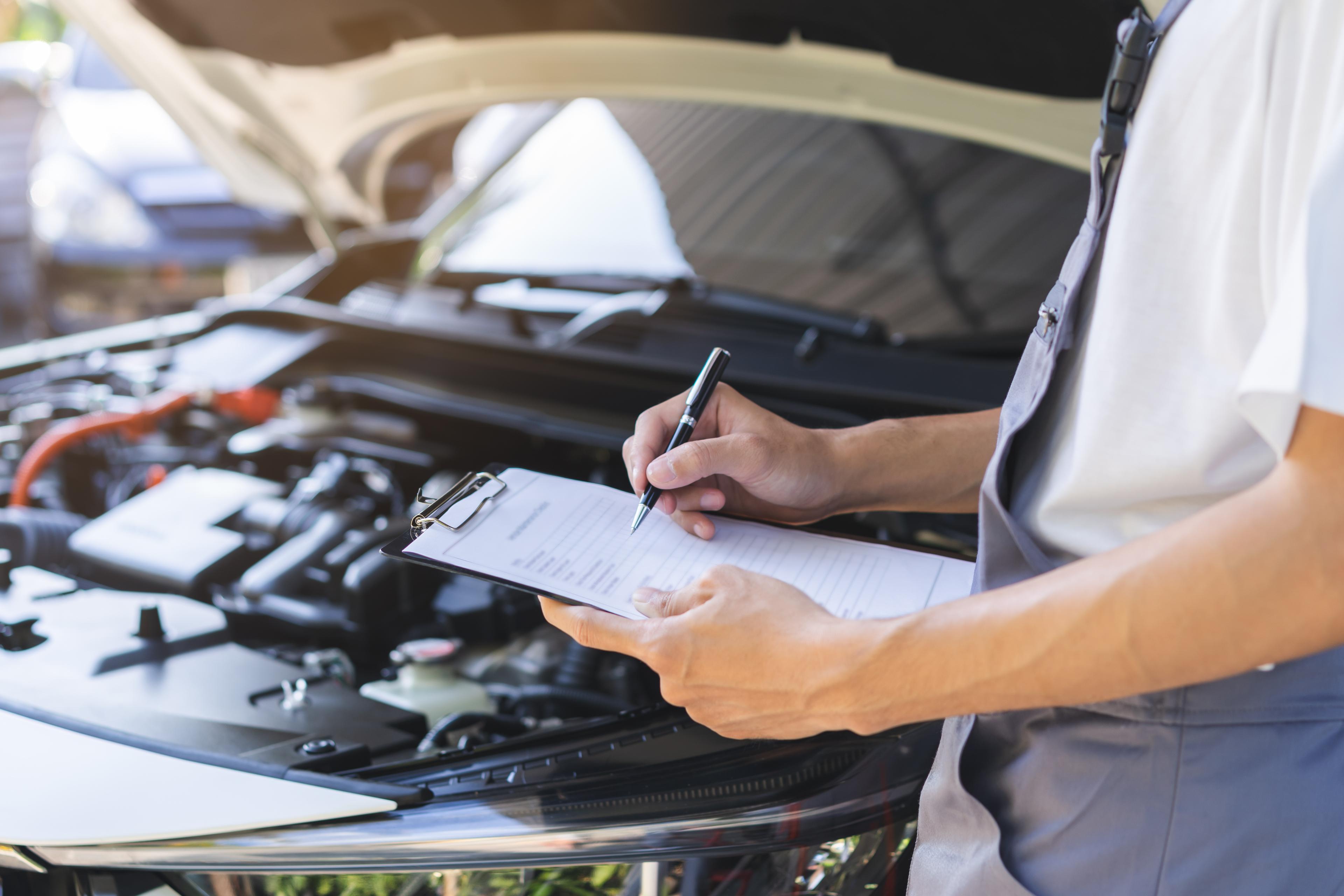 Inspection during an MOT