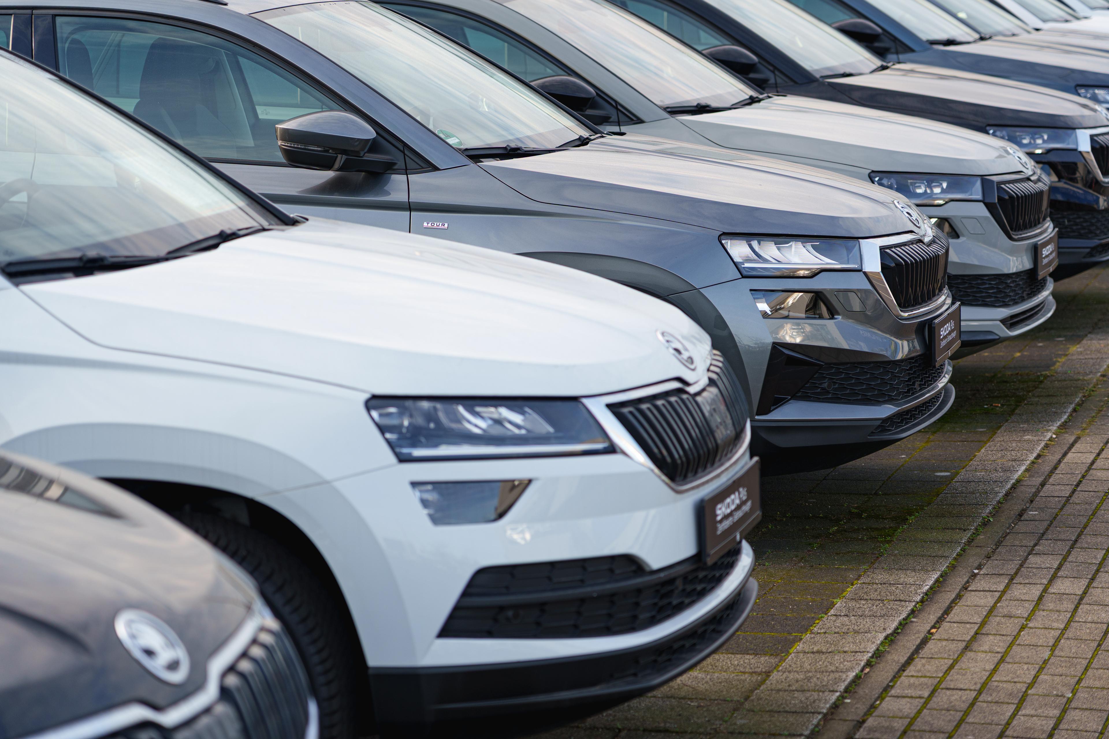 Row of cars