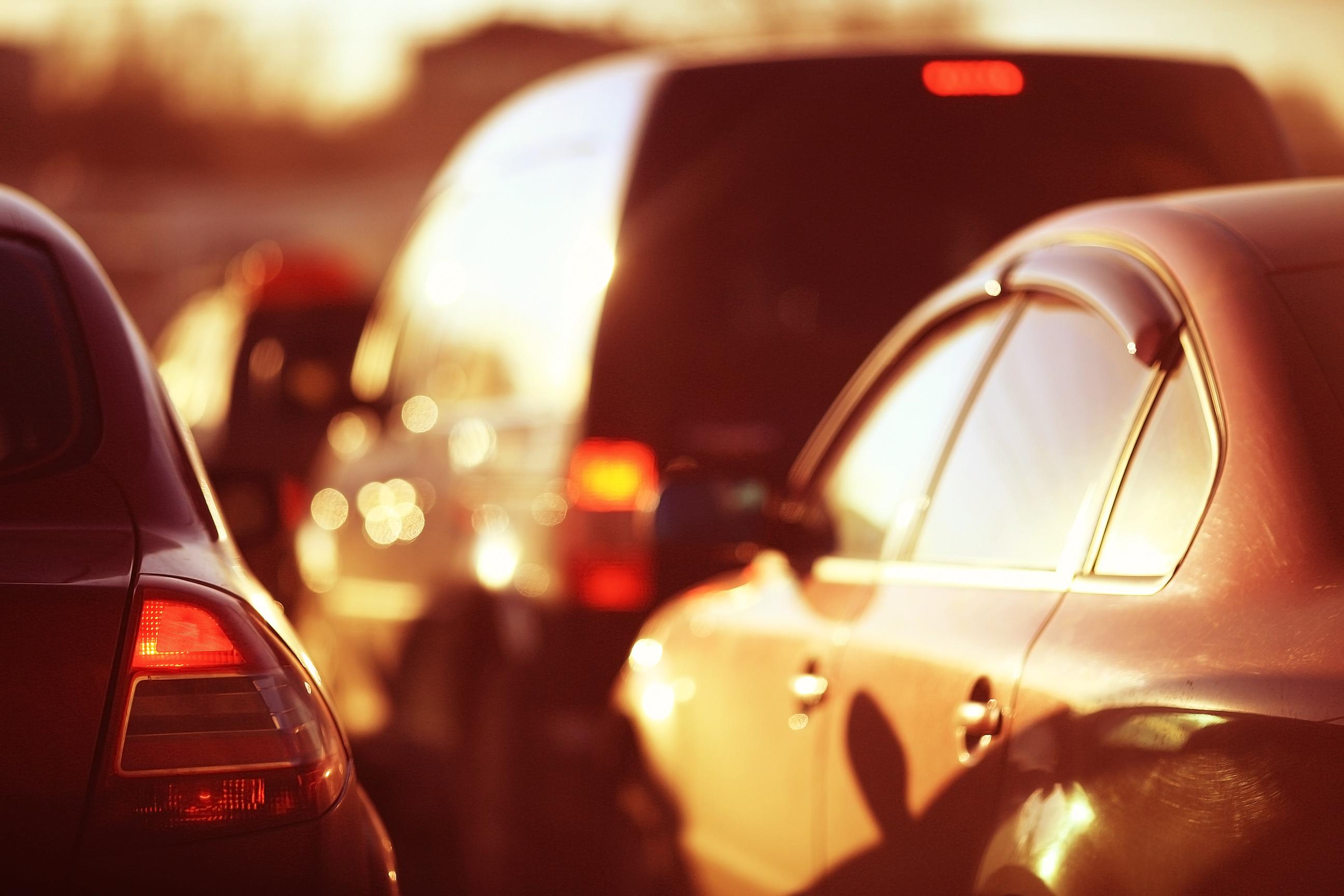 Cars on a hot day